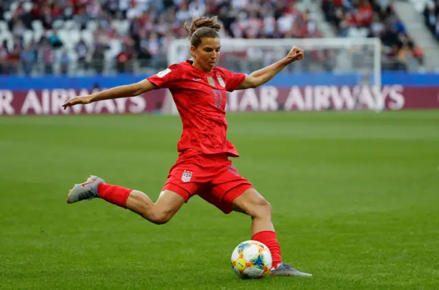 United States' forward Tobin Heath