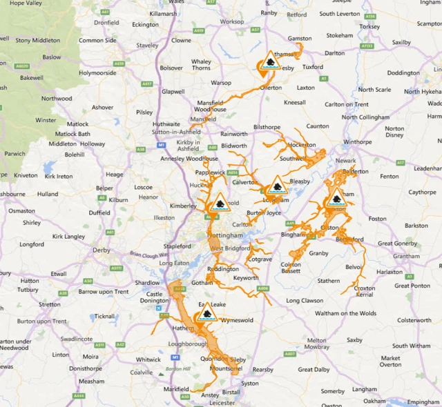 Flooding map