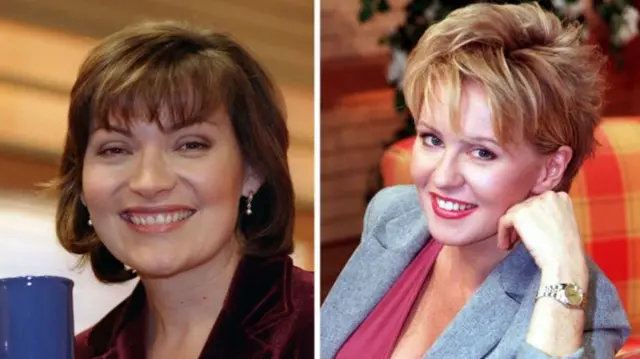 Lorraine Kelly (l) and Esther McVey (r)