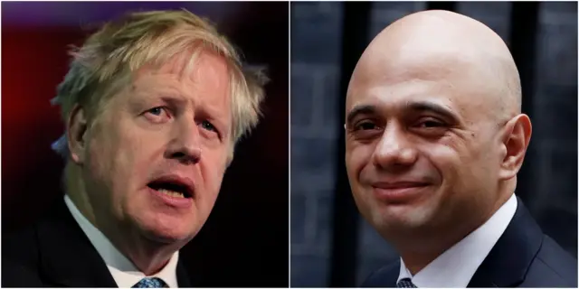 Boris Johnson and Sajid Javid