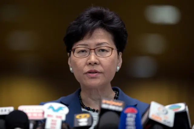 Hong Kong Chief Executive press conference on protests in Hong Kong