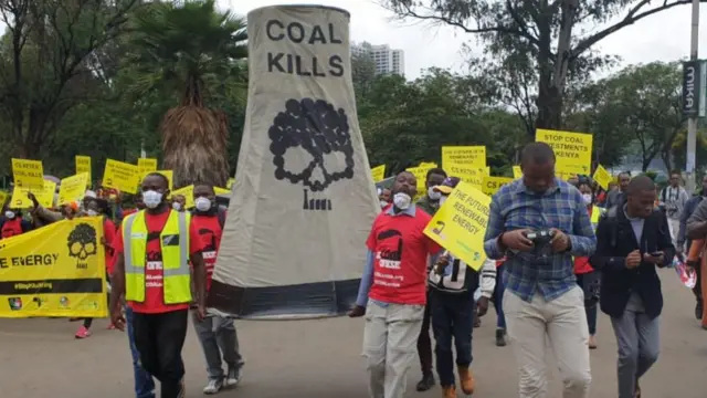 Protesters in Kenya