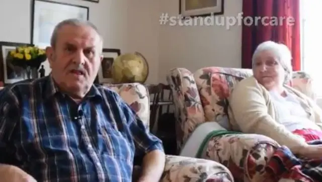 Alan and Val who appeared in Panorama's Crisis in Care.