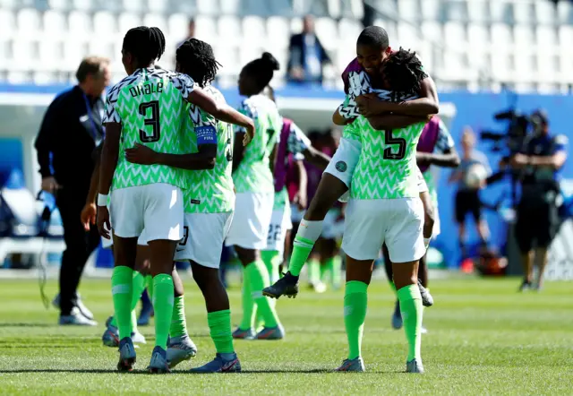 Nigeria celebrate