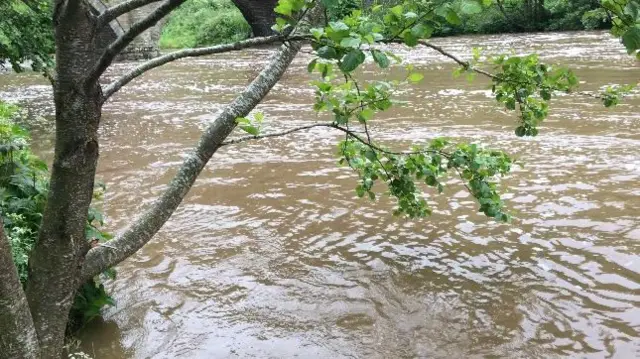 River Teme, Ludlow on Wednesday