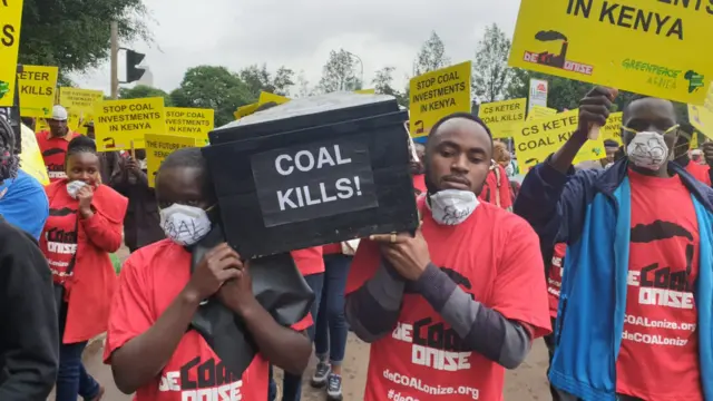 Protesters in Kenya