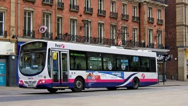 A bus in Sheffield