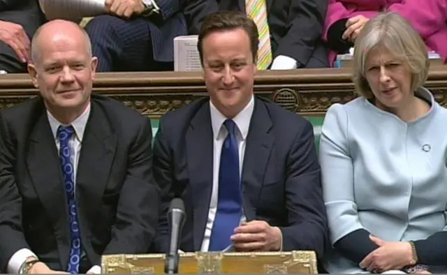 William Hague, David Cameron and Theresa May in 2010