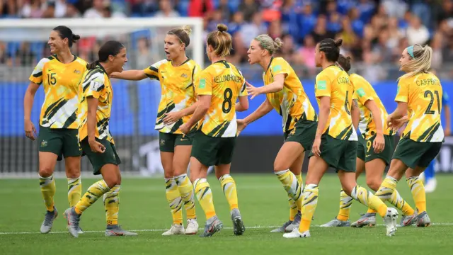 Australia celebrate