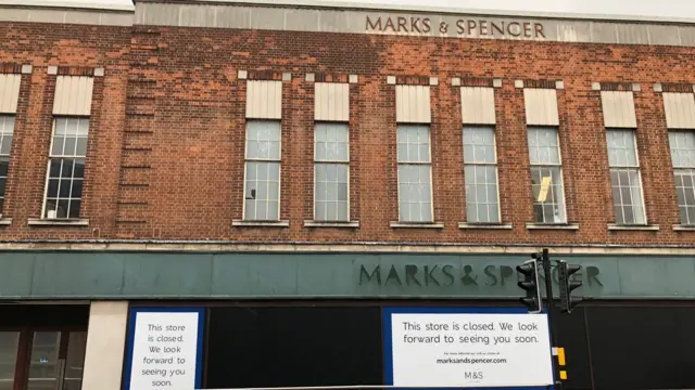 The former Marks and Spencer building