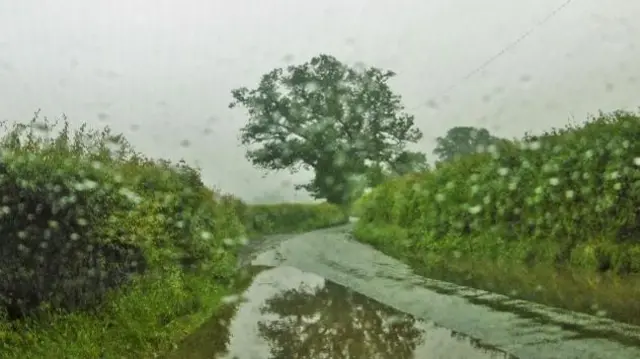 Rain in Frodesley, Shropshire