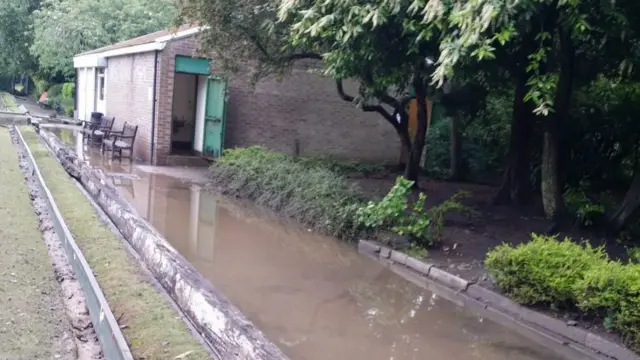 Flooded bowls club