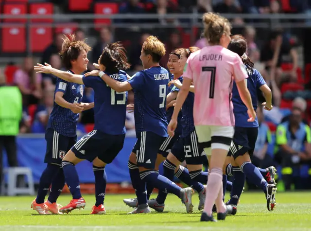 Japan celebrate