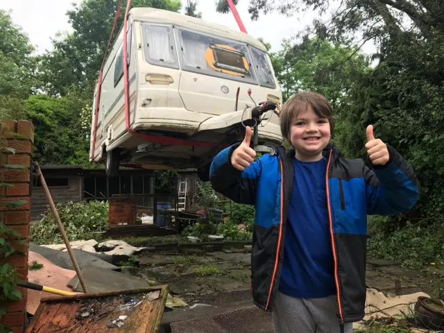 Kori with his caravan