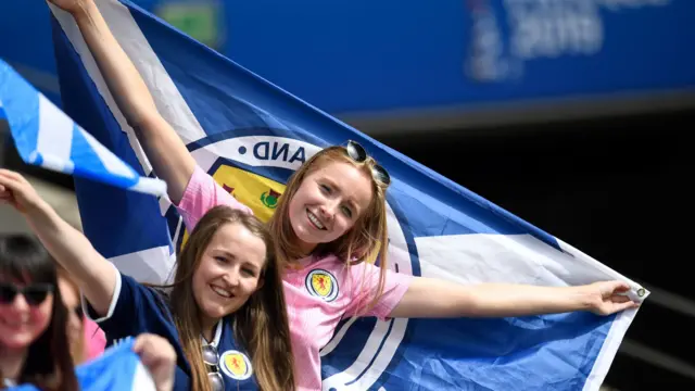 Scotland fans at the World Cup