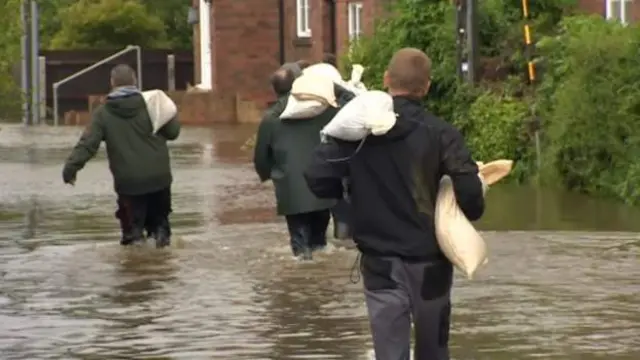 Rescue operation in Wainfleet