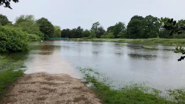 More flooded paths at Shugborough