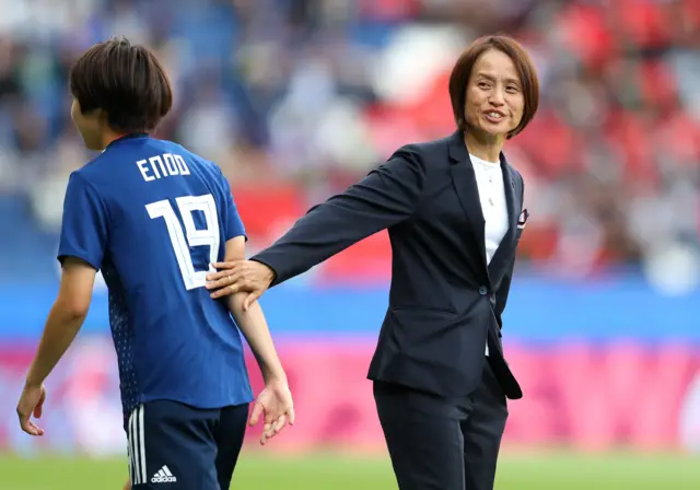 Japan head coach Asako Takakura