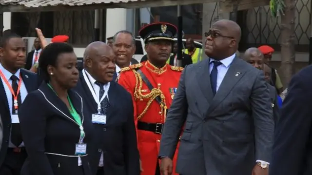 President Felix Tshisekedi in Tanzania