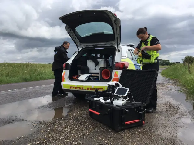 Police with drones