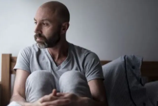 Man suffering from mental health issues