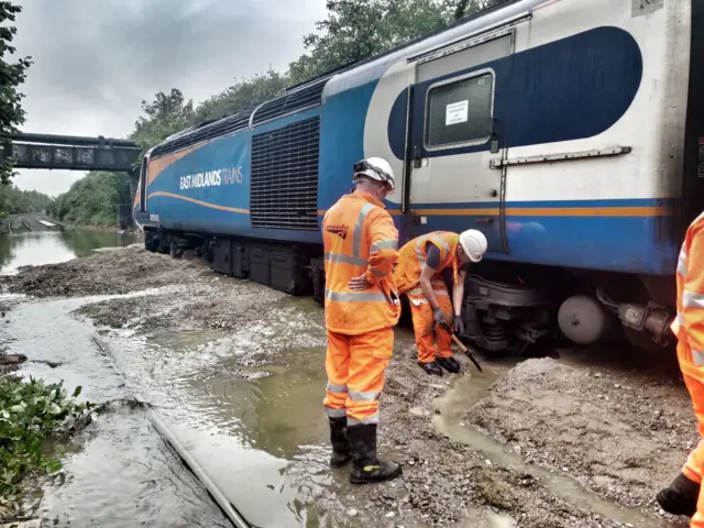 Stranded train