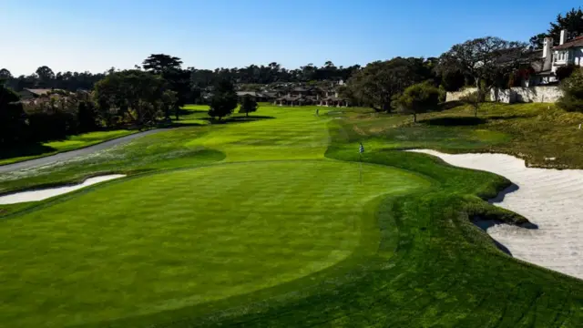 Hole one at Pebble Beach