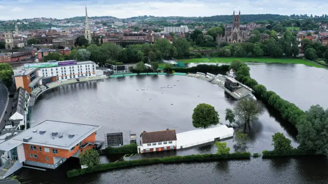 Flooded New Road ground