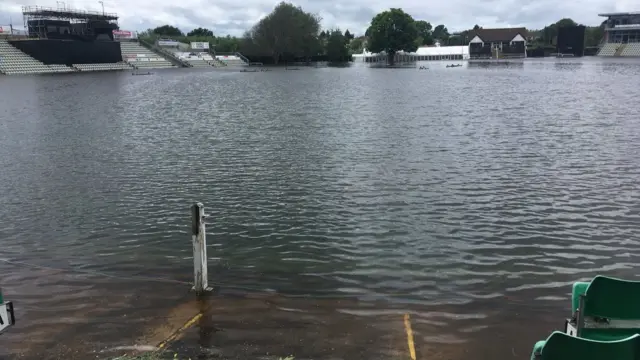 New Road, Worcester underwater