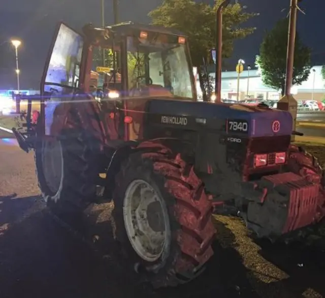 Stolen tractor