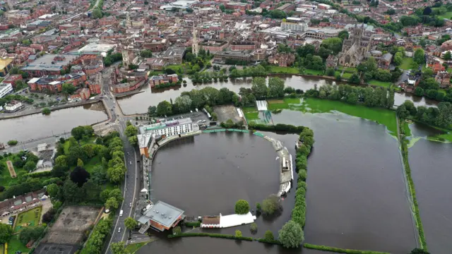 Flooded New Road ground