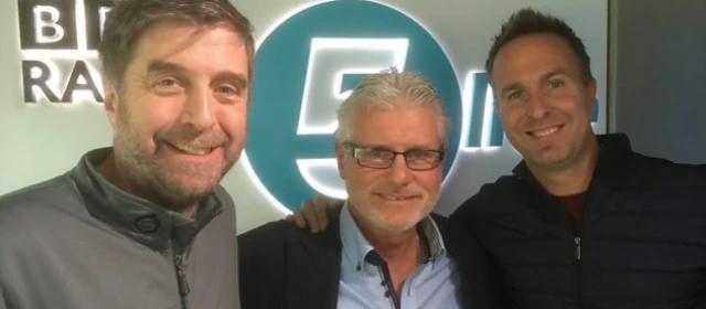 Mark Chapman, Robin Smith and Michael Vaughan