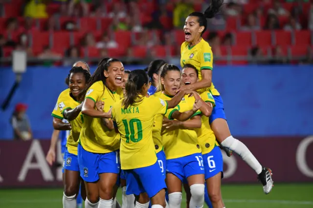 Brazil celebrate
