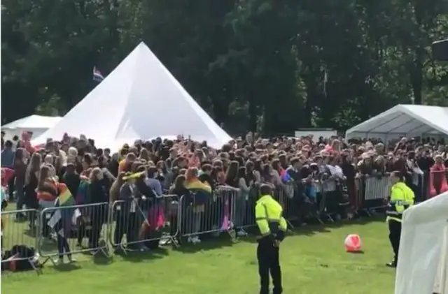 Crowds at Saturday's Stoke-on-Trent Pride