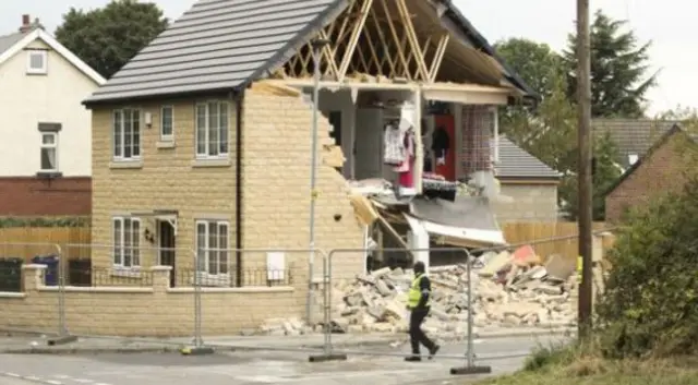 Destroyed house