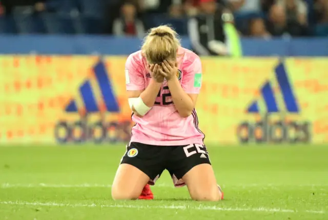 Erin Cuthbert reacts