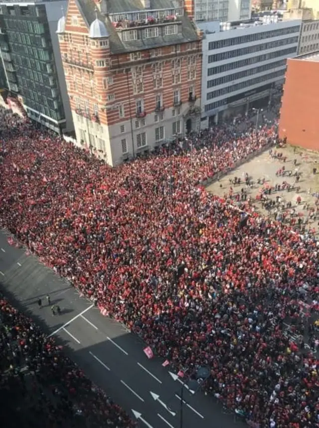 Crowds at The Strand