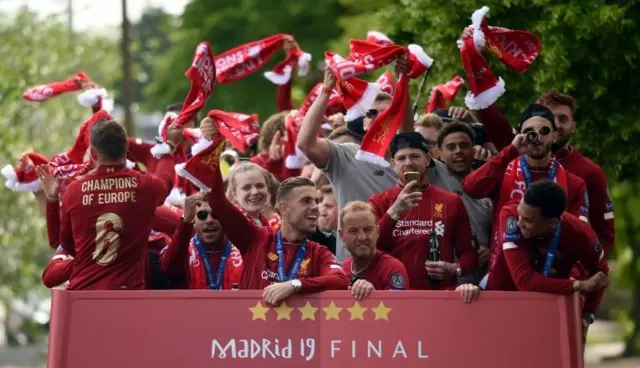 Liverpool homecoming parade