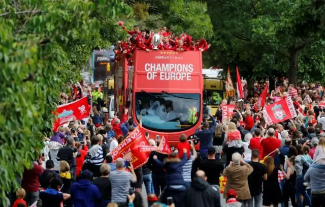 Liverpool victory parade