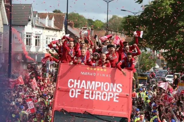 Liverpool homecoming parade