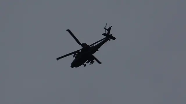 An Apache helicopter