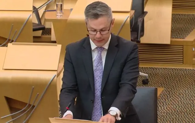 Finance Secretary Derek Mackay