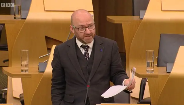 Scottish Green co-convener Patrick Harvie