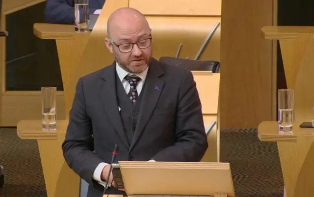 Scottish Green co-convener Patrick Harvie