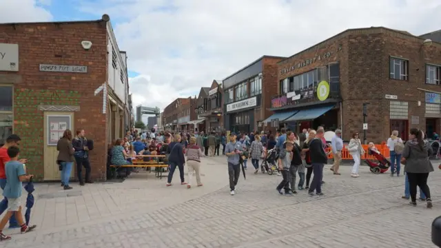 A busy Humber Street