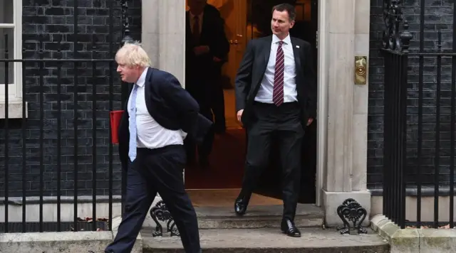 Boris Johnson and Jeremy Hunt