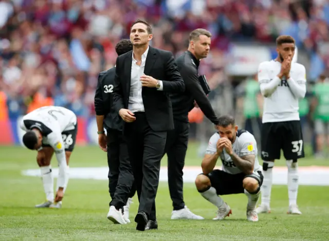 Derby County after losing play-off final