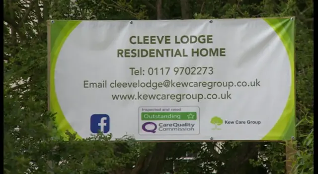 Care home sign