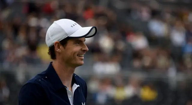 Andy Murray smiles