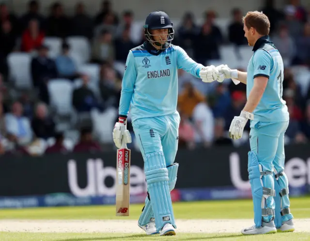 Joe Root and Eoin Morgan